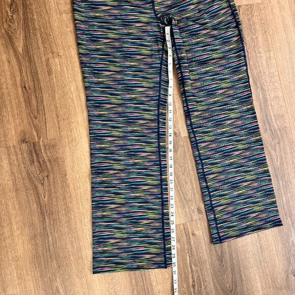 Land’s End Active Yoga Pants Space Dye Navy Sz L (14/16) - Picture 6 of 10
